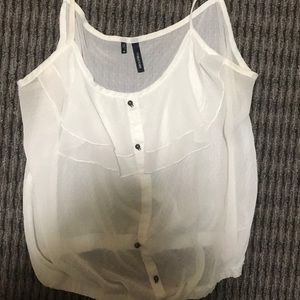 White see through tank